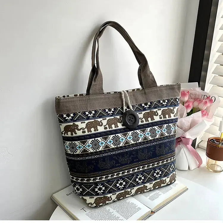 Ethnic Style Tote Bag - Angel Wishes