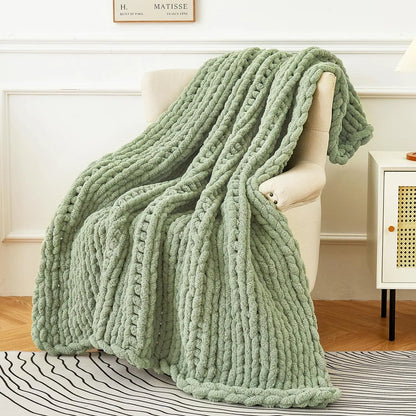 Chunky Knit Blanket Angel Wishes