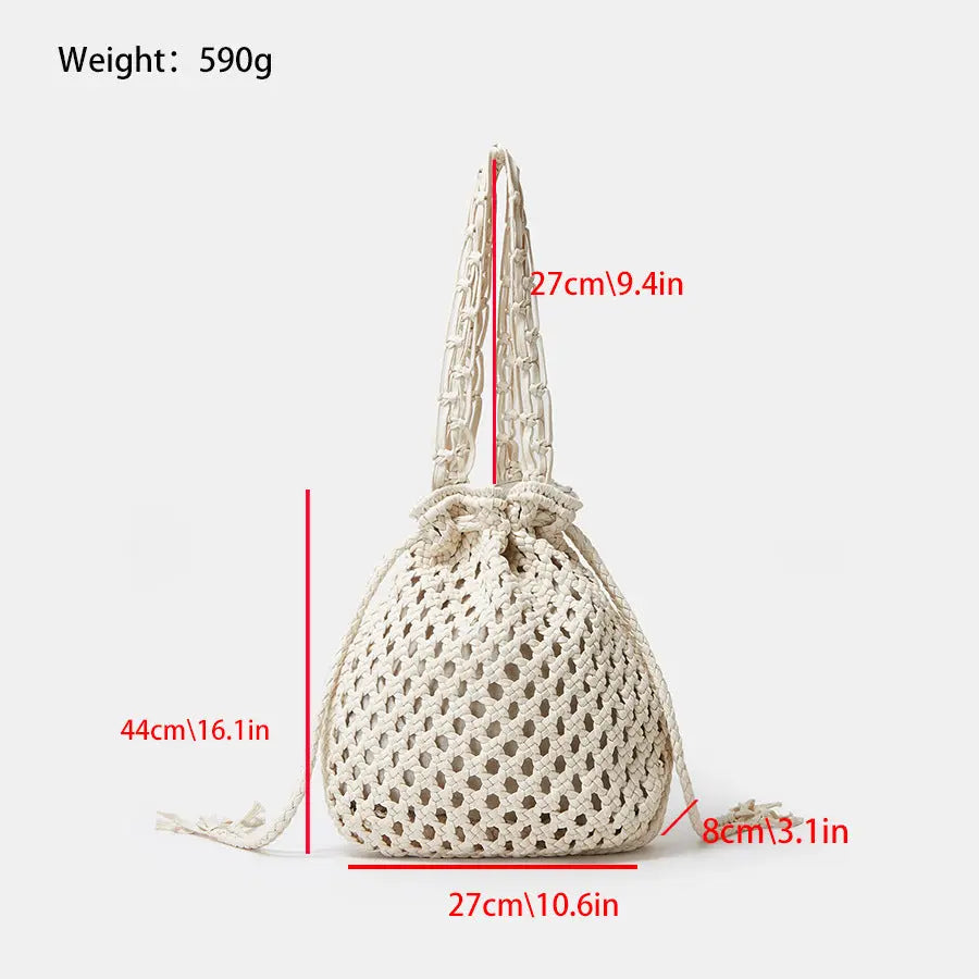Hand-woven Bucket Bag Angel Wishes
