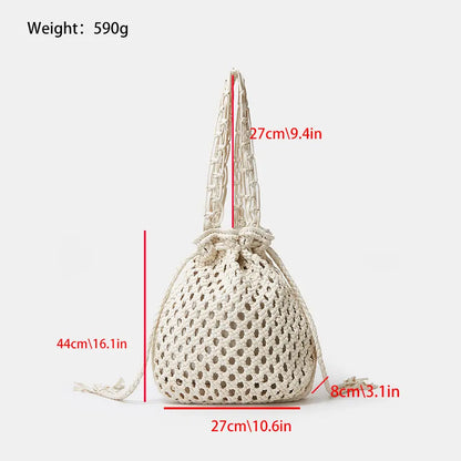 Hand-woven Bucket Bag Angel Wishes