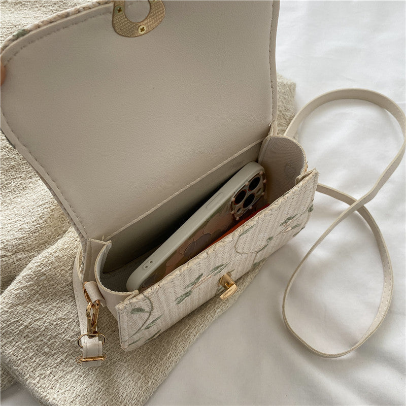 Fashionable Straw Woven Bag - Angel Wishes