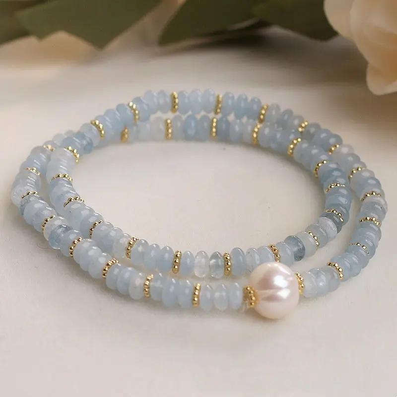 Stringed Pearls Bracelet Angel Wishes