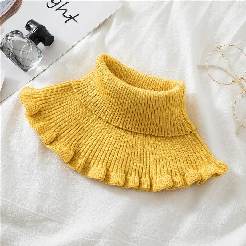 Knitted False Neck Wool High Collar Angel Wishes