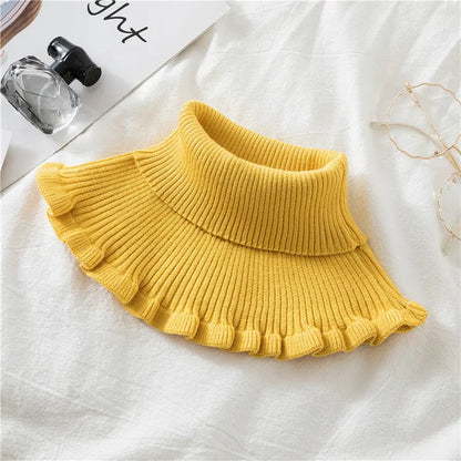 Knitted False Neck Wool High Collar Angel Wishes