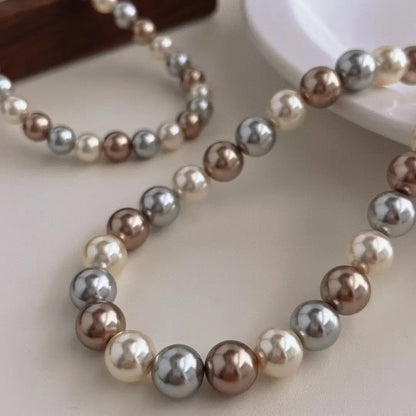 Round Pearl Necklace - Angel Wishes