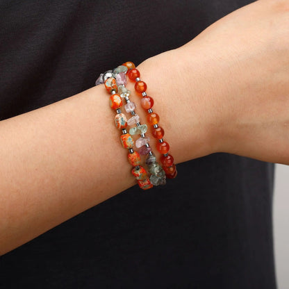 Hand-woven Agate Beads Bracelet For Women Angel Wishes