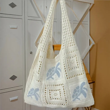 Hollow Knit Bag Angel Wishes