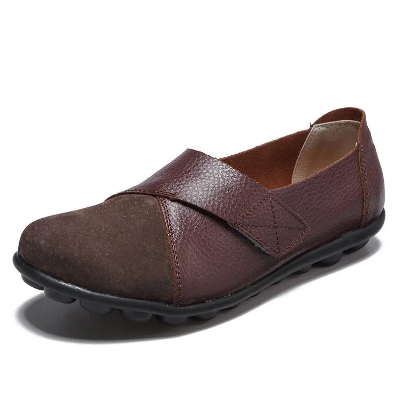Women Loafers Patchwork Soft Sole Flat Shoes Angel Wishes