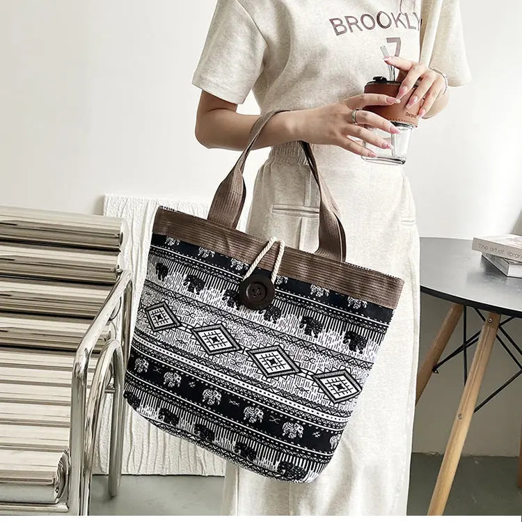 Ethnic Style Tote Bag - Angel Wishes