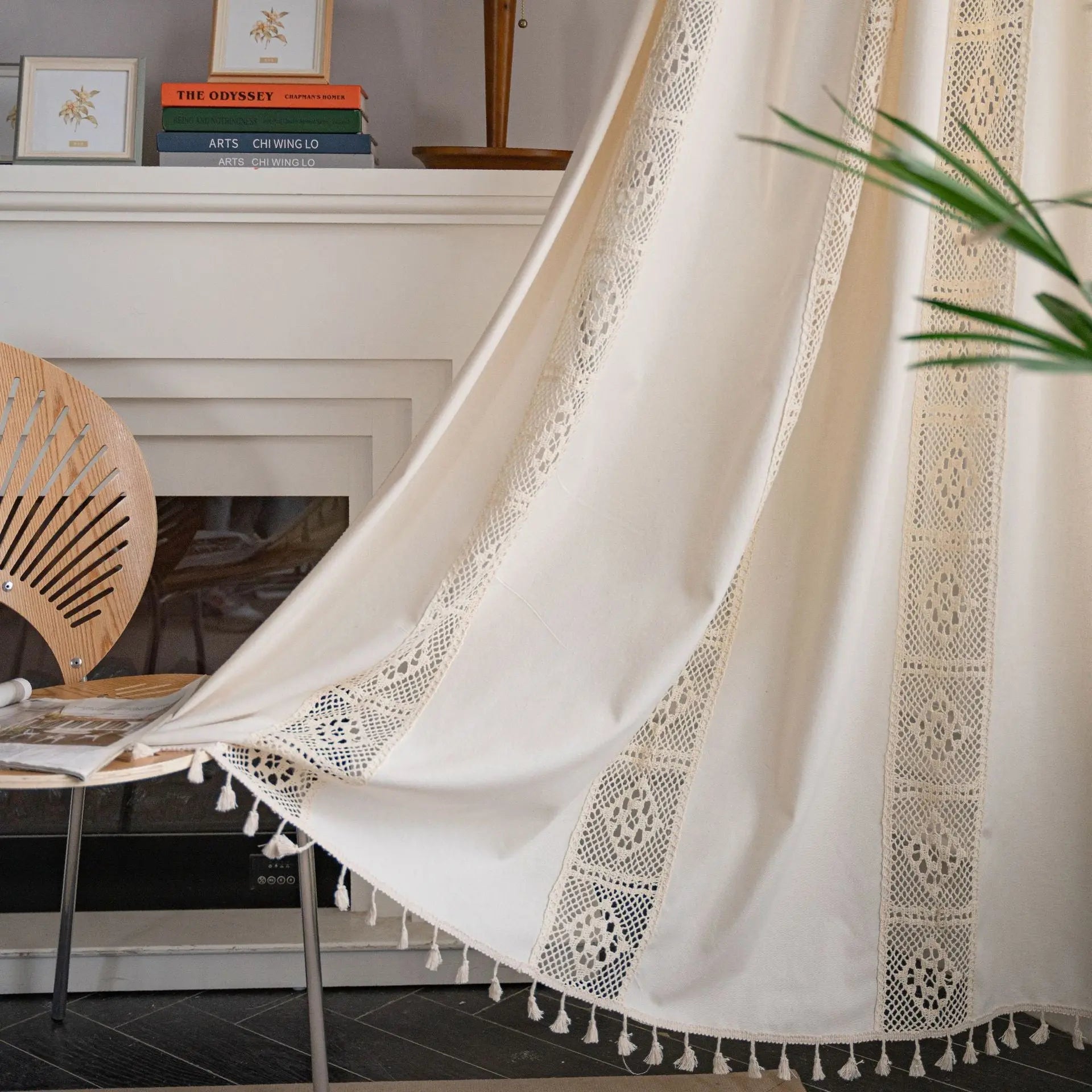 Curtain American Crochet Mesh Finished Product Angel Wishes