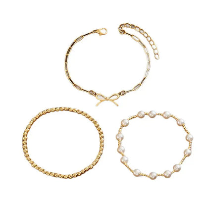 Faux Pearl Bracelet - Angel Wishes