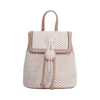 Women's All-match PU Stitching Simple One-shoulder Fur Ball Messenger Bag Angel Wishes