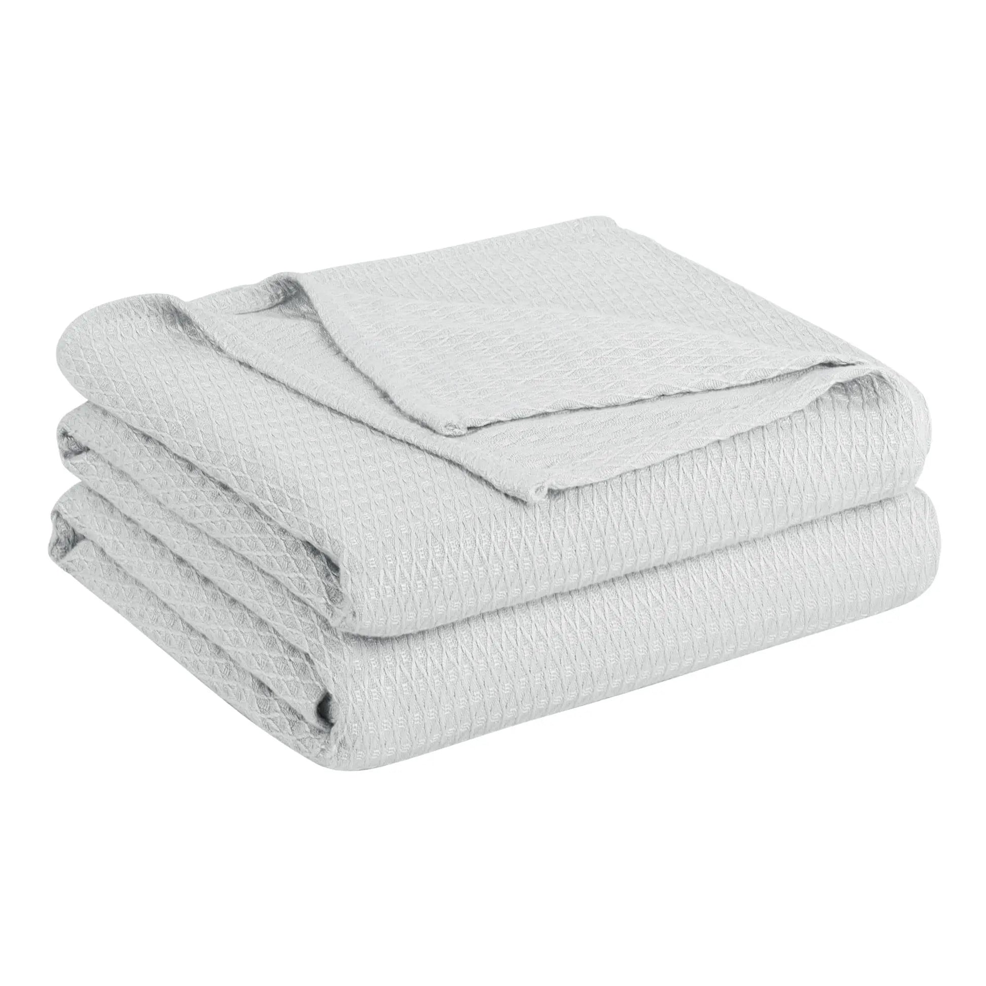 PiccoCasa Cooling Bamboo Blanket All Seasons Breathable for Hot Sleepers, Soft and Lightweight for Bed, Sofa Thin Blanket Summer Keep Cool Light Gray Single 150x200cm Angel Wishes