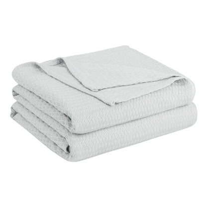 PiccoCasa Cooling Bamboo Blanket All Seasons Breathable for Hot Sleepers, Soft and Lightweight for Bed, Sofa Thin Blanket Summer Keep Cool Light Gray Single 150x200cm Angel Wishes