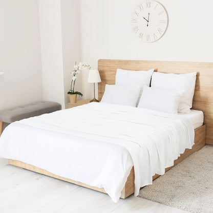 PiccoCasa Cooling Bamboo Blanket All Seasons Breathable for Hot Sleepers, Soft and Lightweight for Bed, Sofa Thin Blanket Summer Keep Cool Light Gray Single 150x200cm Angel Wishes