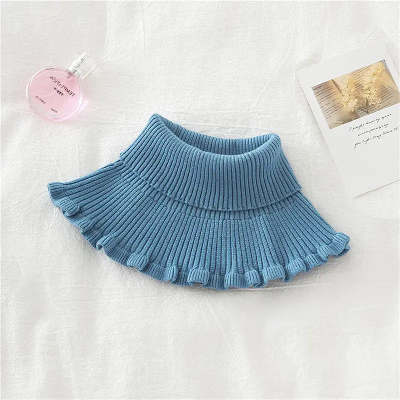 Knitted False Neck Wool High Collar Angel Wishes