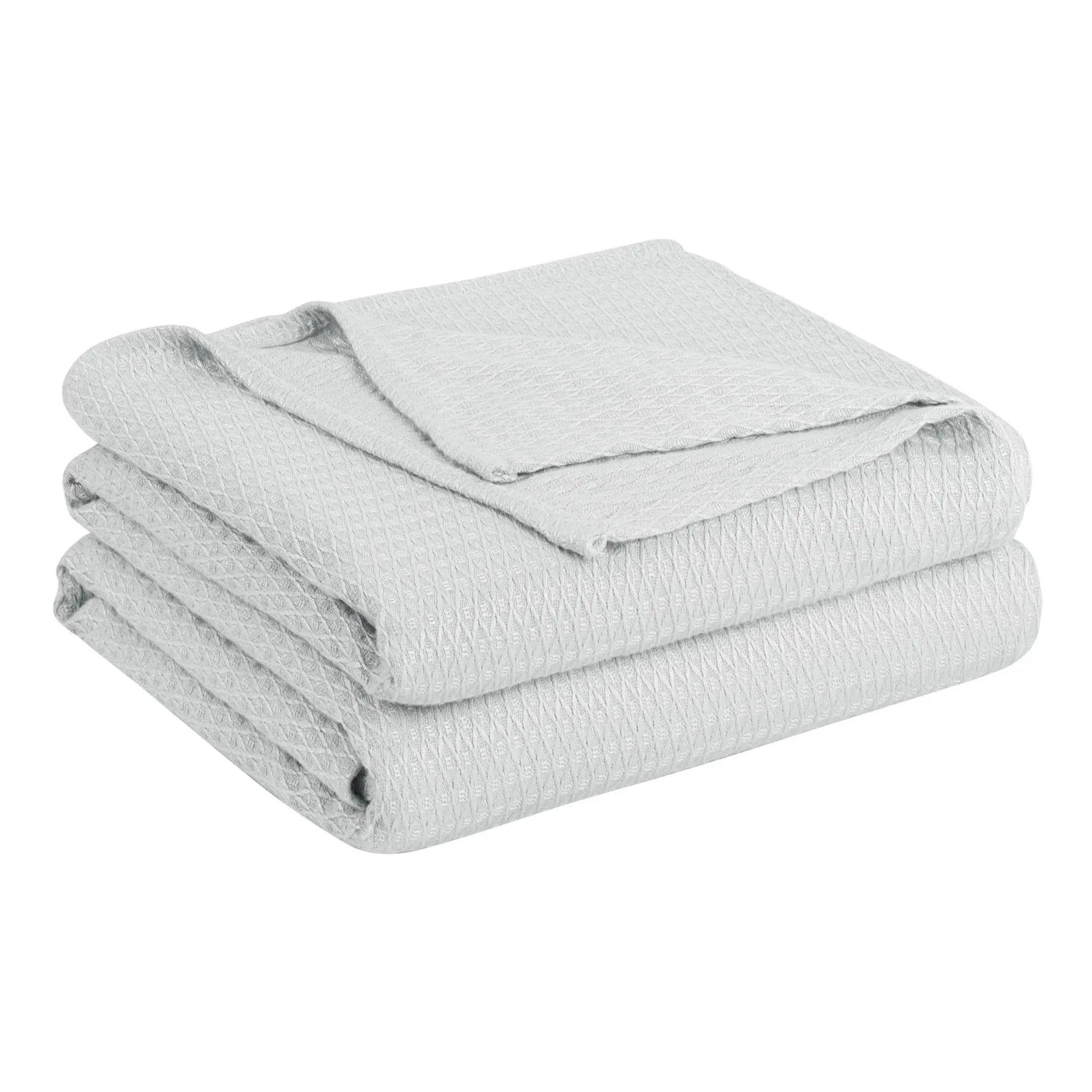 PiccoCasa Cooling Bamboo Blanket All Seasons Breathable for Hot Sleepers, Soft and Lightweight for Bed, Sofa Thin Blanket Summer Keep Cool Light Gray Single 150x200cm Angel Wishes