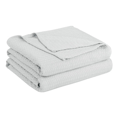 PiccoCasa Cooling Bamboo Blanket All Seasons Breathable for Hot Sleepers, Soft and Lightweight for Bed, Sofa Thin Blanket Summer Keep Cool Light Gray Single 150x200cm Angel Wishes