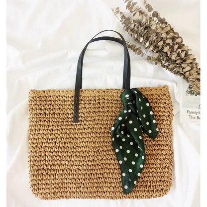 New Seaside Holiday Woven Bag Portable Angel Wishes