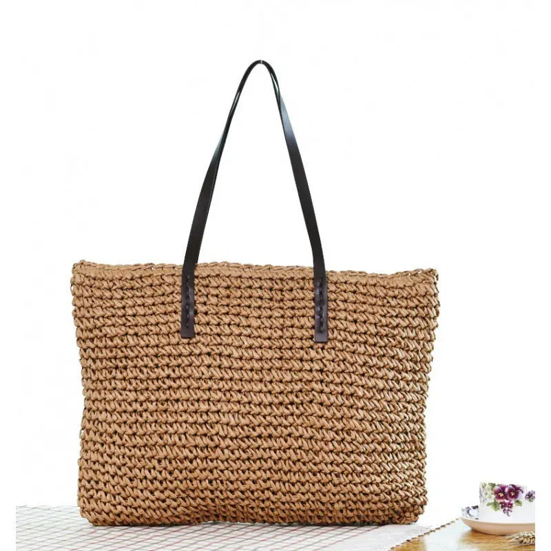 New Seaside Holiday Woven Bag Portable Angel Wishes