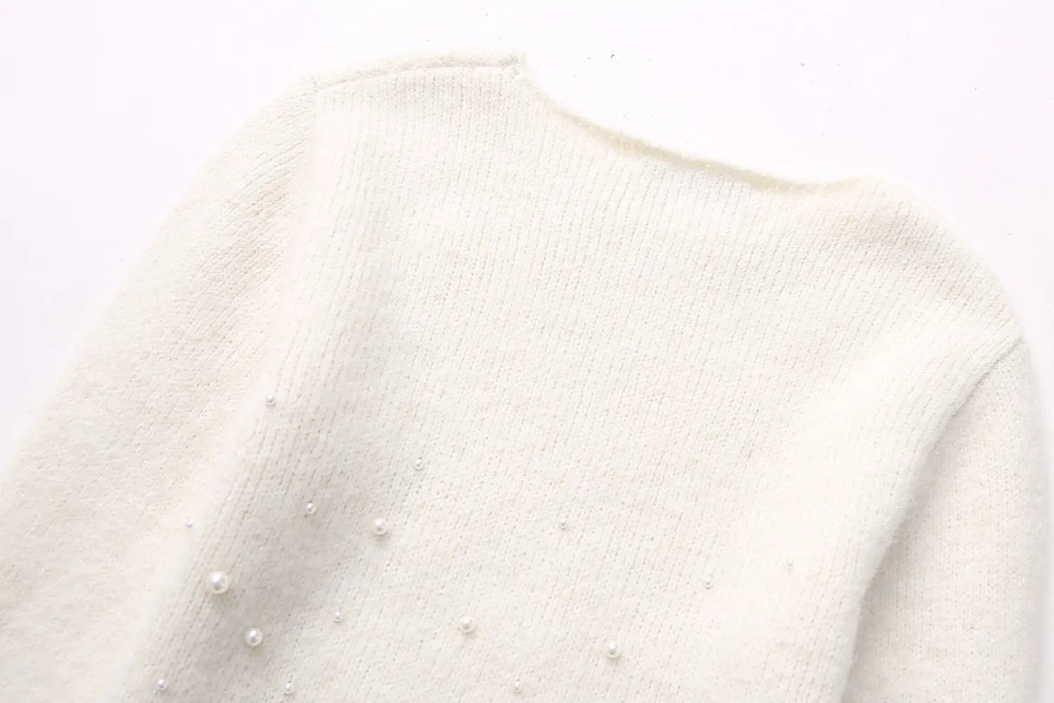 Decorated Pearls Knitwear Mini Skirt Angel Wishes