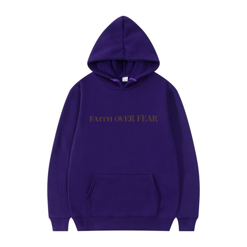 Faith Over Fear Men And Women Hoodie Angel Wishes