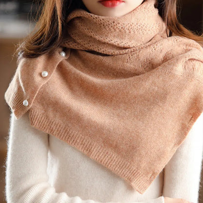 Multifunctional Hollow Neck Shoulder Protection Warm Scarf Angel Wishes