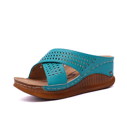 Hollow cross slippers Angel Wishes