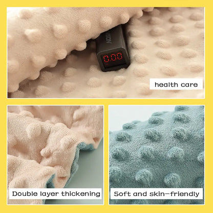 Baby Blanket For Girls Super Soft Double Layer With Dotted Backing Soft Baby Blanket With Dotted Backing Newborn Nursery Swaddling Blankets Infants Boys Girls Receiving Blanket For Toddler - Angel Wishes