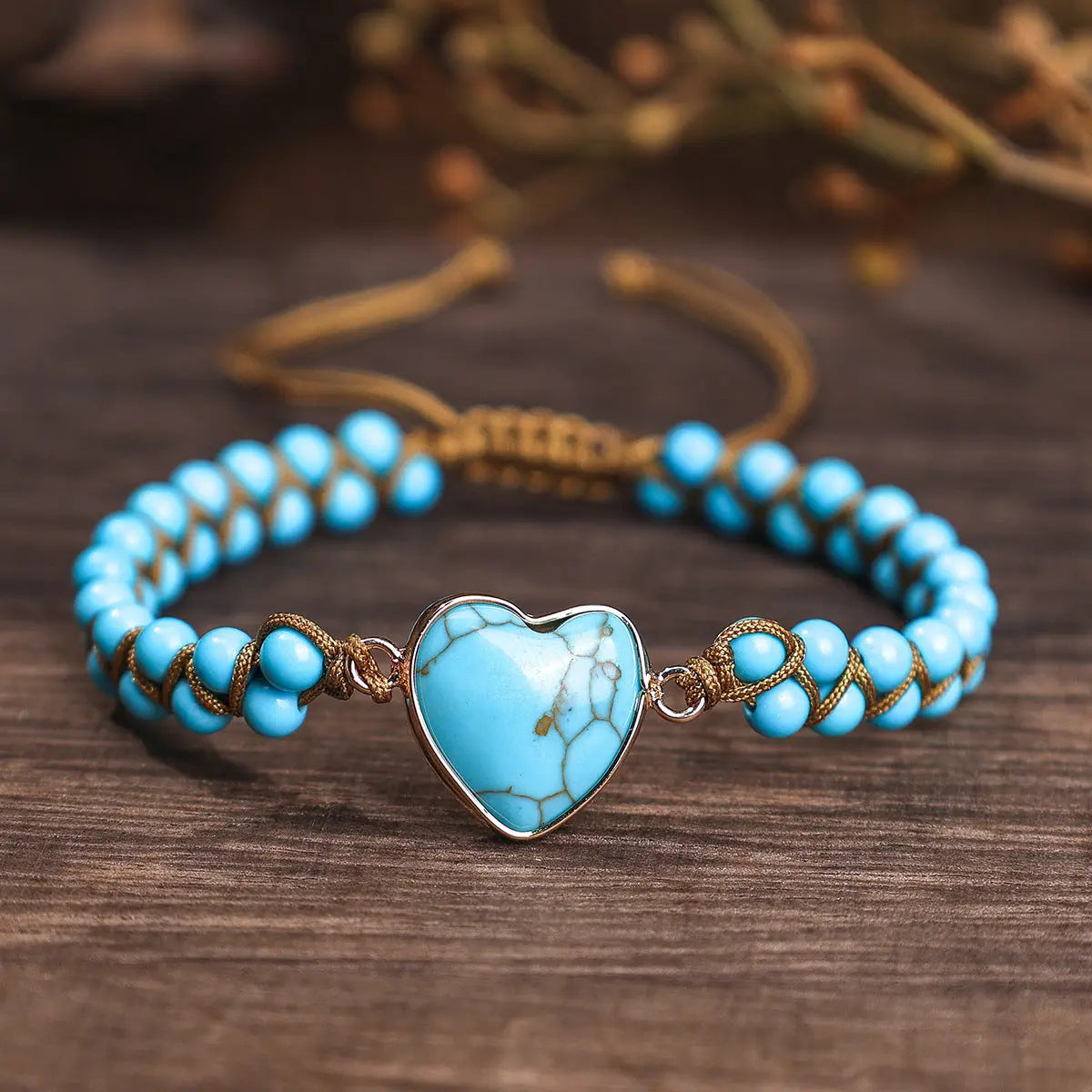 Natural Stone Bracelet Lapis Lazuli Pattern Double-row Braided Bracelet Angel Wishes