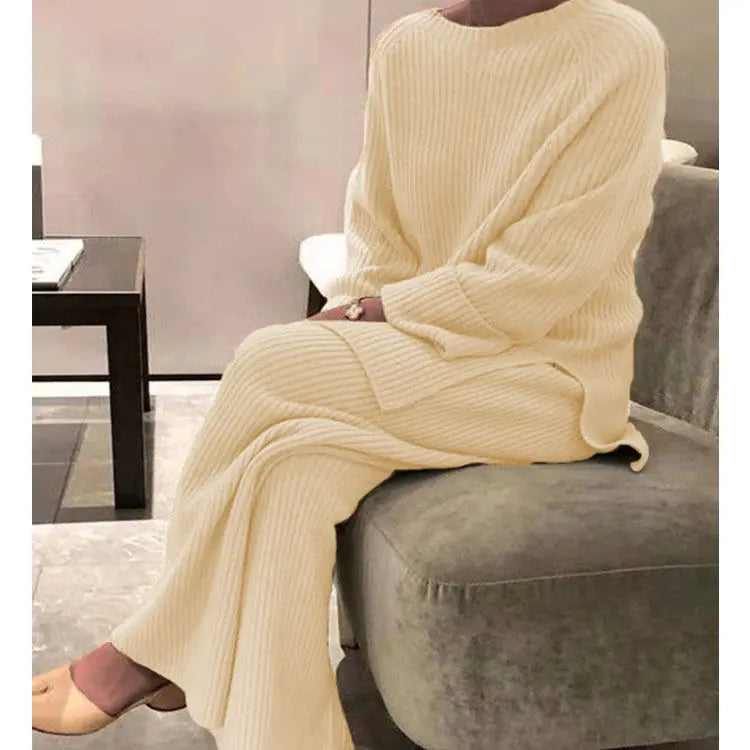 Knitted Casual Two-piece Knitted Sweater Set Angel Wishes