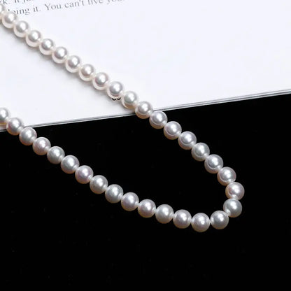 Stylish Pearl Necklace Angel Wishes