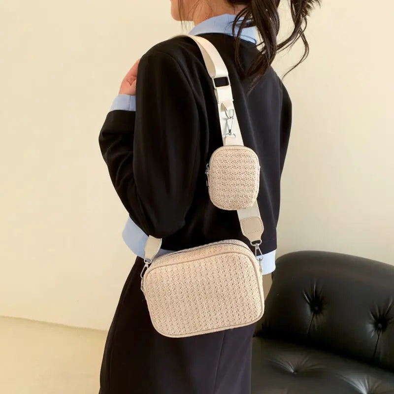 Women's Fashion Simple Casual Messenger Bag Angel Wishes