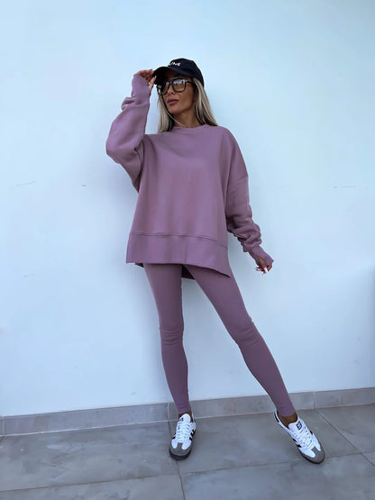 Loose Sweater & Trousers  2 Piece Set - Angel Wishes