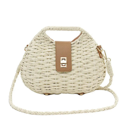 Women's Summer Woven Artistic Shoulder Bag Angel Wishes