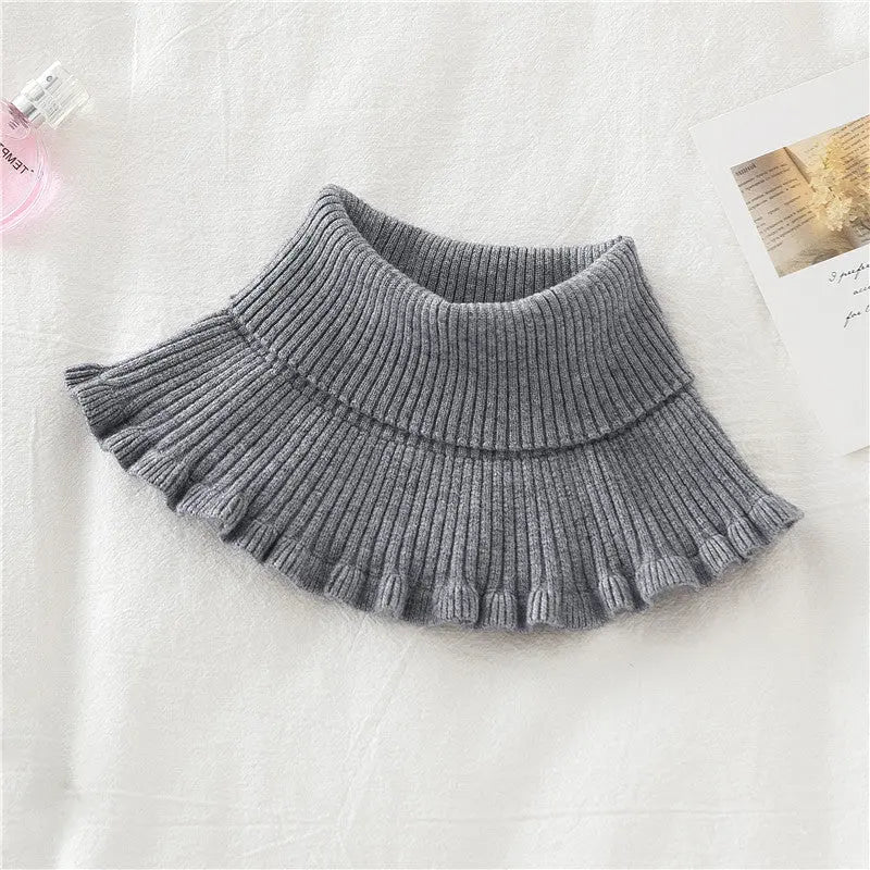Knitted False Neck Wool High Collar Angel Wishes