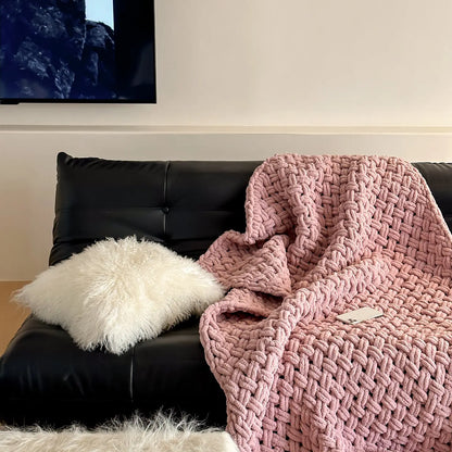 Hand-knitted Wool Blanket Angel Wishes