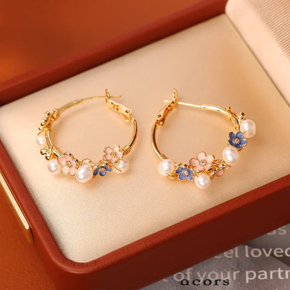 Natural Freshwater Pearl Earrings Affordable Luxury Fashion High Sense Angel Wishes