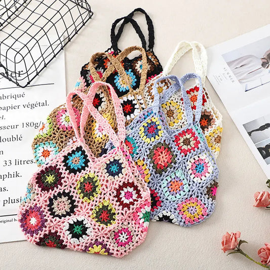 Crochet Weave Bags Vintage Hollow Bag Angel Wishes
