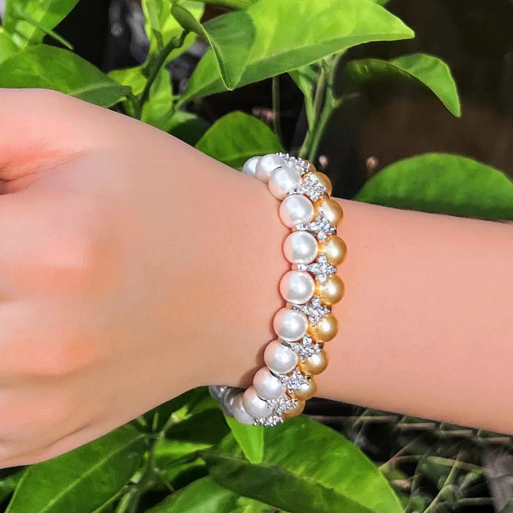 Shell Pearls Hand Beaded Bracelet Angel Wishes