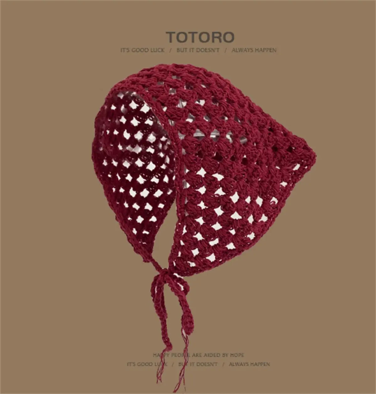 Knitted Hollow Crochet Triangle Headband For Women Angel Wishes