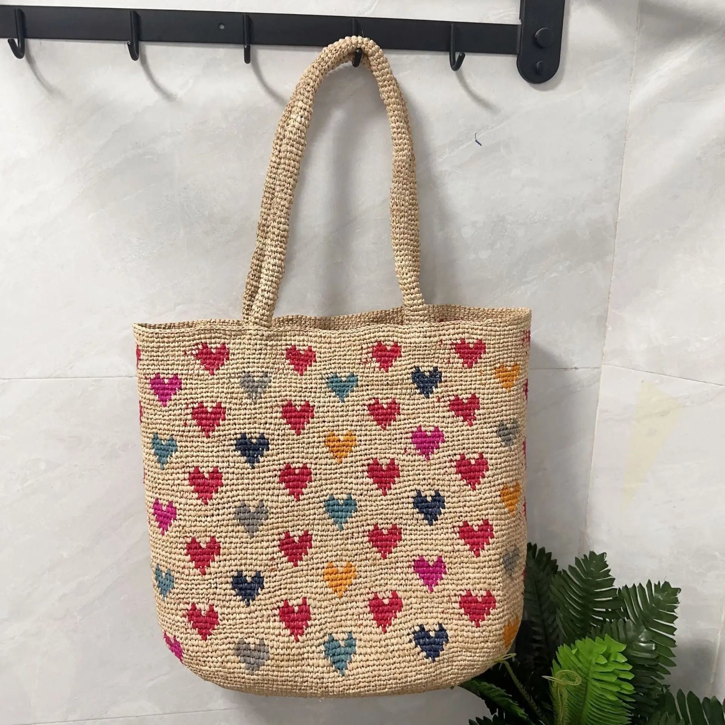 High Quality Raffia Bag Angel Wishes