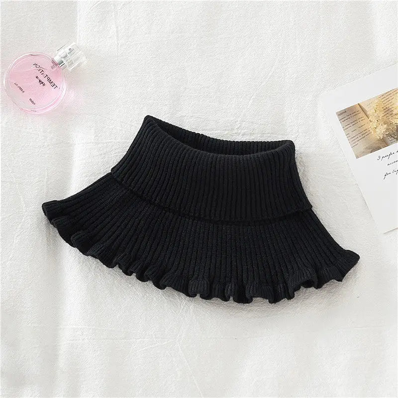 Knitted False Neck Wool High Collar Angel Wishes