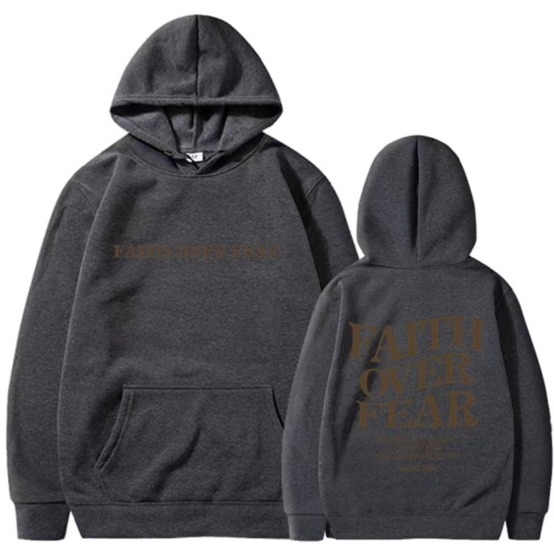 Faith Over Fear Men And Women Hoodie Angel Wishes