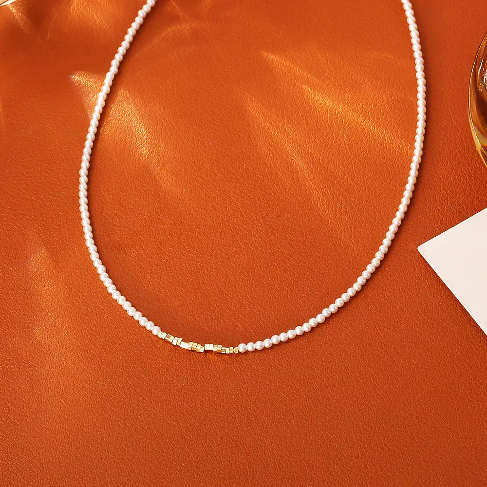 Pearl Necklace Simple Fashion High Sense All-matching Angel Wishes