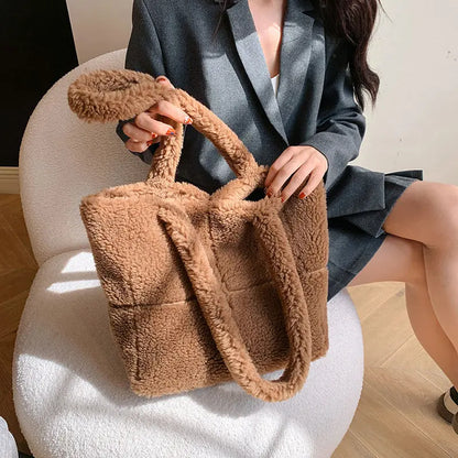 Women's Designer Luxury Plush Bag Angel Wishes