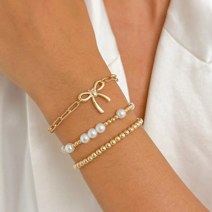Faux Pearl Bracelet - Angel Wishes