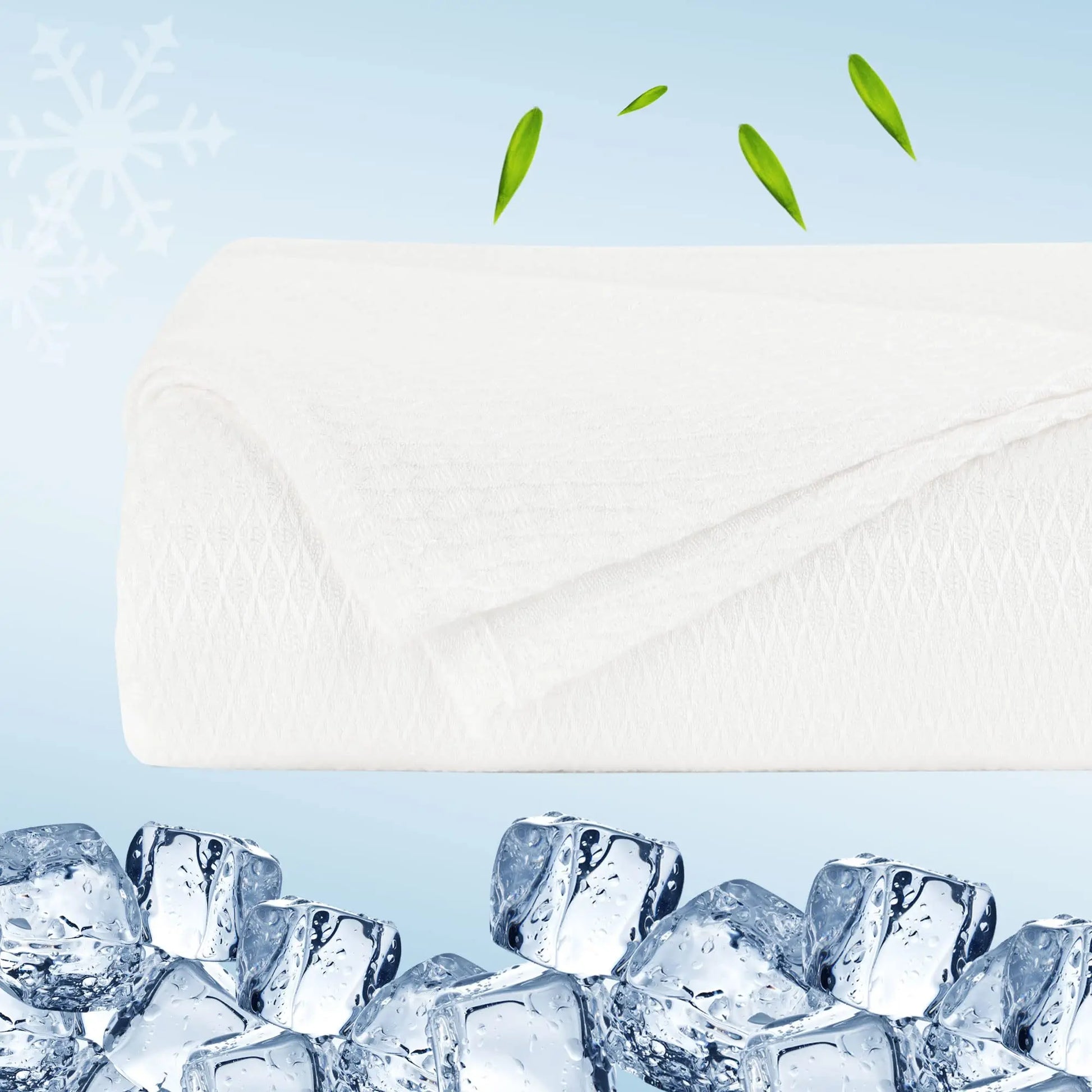 PiccoCasa Cooling Bamboo Blanket All Seasons Breathable for Hot Sleepers, Soft and Lightweight for Bed, Sofa Thin Blanket Summer Keep Cool Light Gray Single 150x200cm Angel Wishes