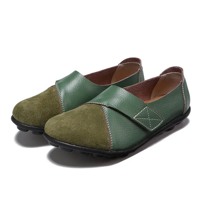 Women Loafers Patchwork Soft Sole Flat Shoes Angel Wishes