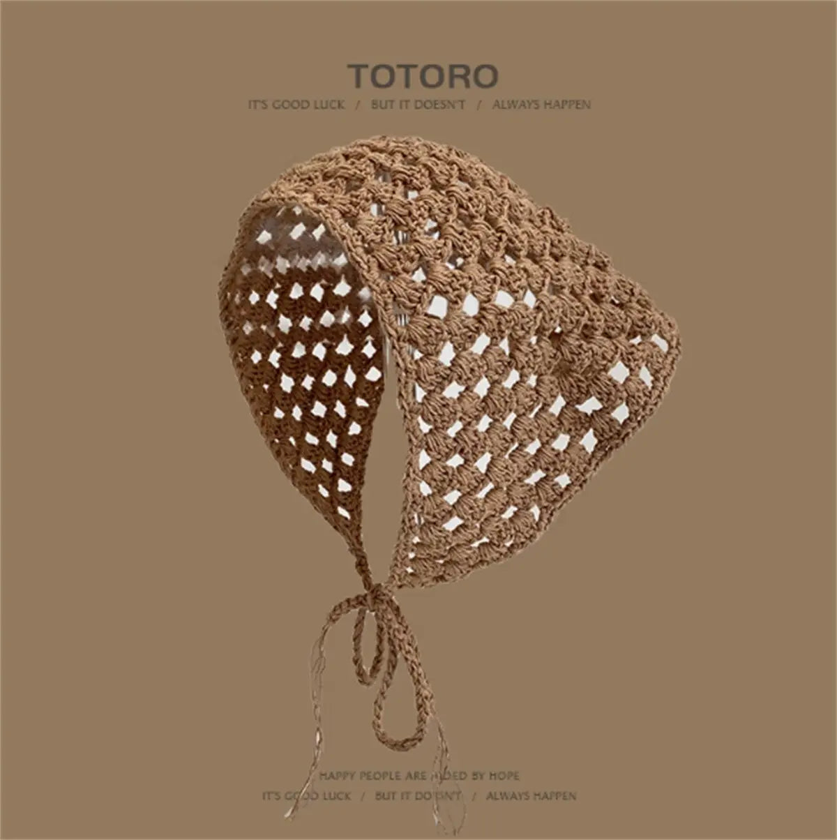 Knitted Hollow Crochet Triangle Headband For Women Angel Wishes